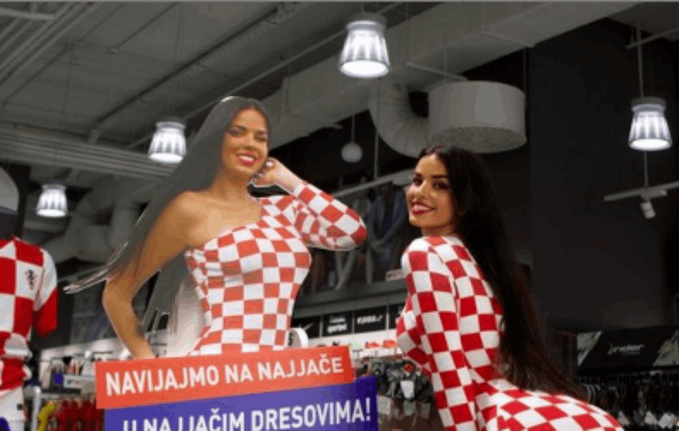 ONA JE NAJVRELIJA HRVATSKA NAVIJAČICA: Prsata Ivana u kockastom dresu ZALUDELA EVROPU! (VIDEO)